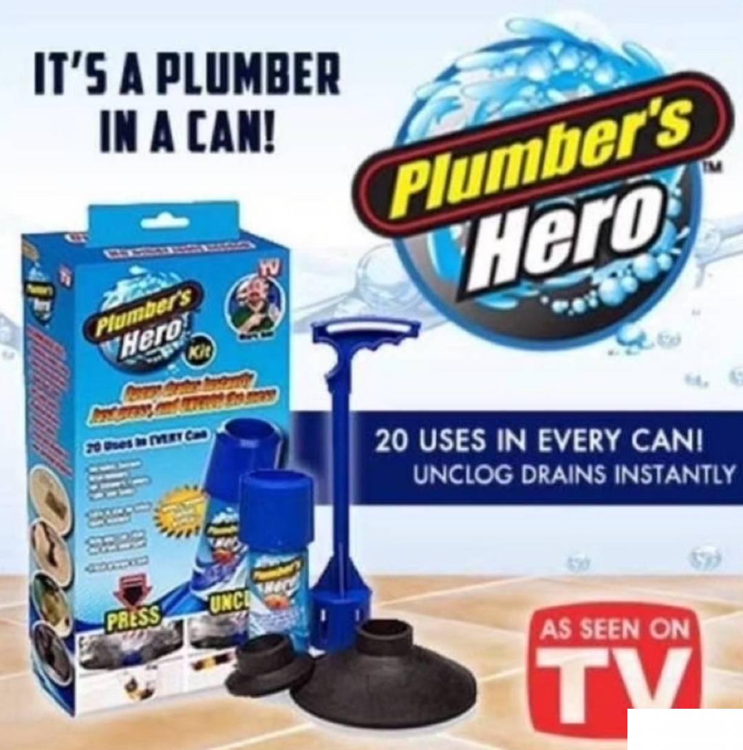 Plumber's Hero Kit - Unclog Drains Instantly